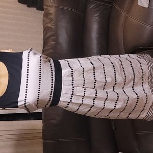 Black & white motherhood maternity summer dress small